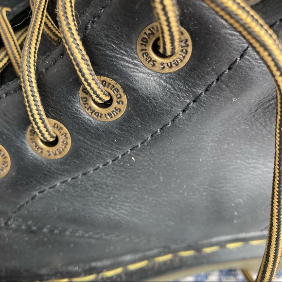 Dr. Martens Luana Black Leather Combat Boots Doc Martens - Picture 4 of 12
